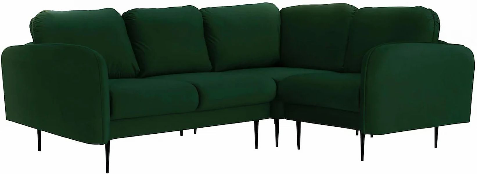 Leonique Ecksofa "Skidi L-Form", mit losen Rückenkissen und Keder oben auf günstig online kaufen