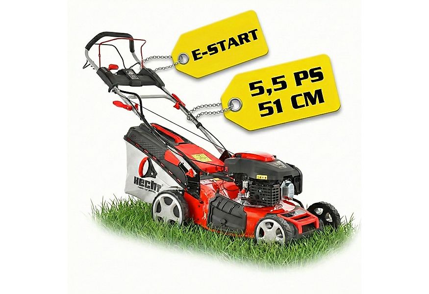 Hecht Benzinrasenmäher 551 SXE mit Radantrieb Elektrostart, 51 cm Schnittbr günstig online kaufen