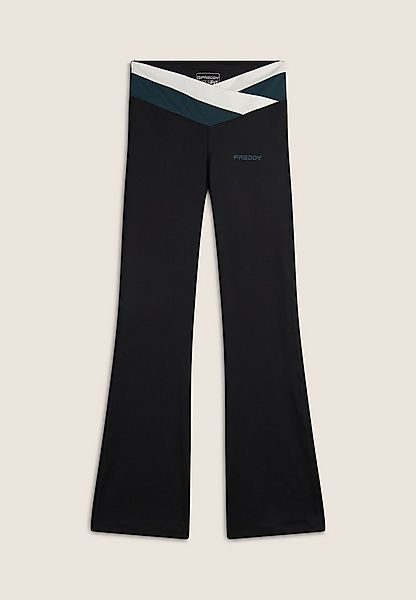 Freddy Jazzpants SUPERFIT Leggings Flared High Waist mit überkreuztem Bund günstig online kaufen