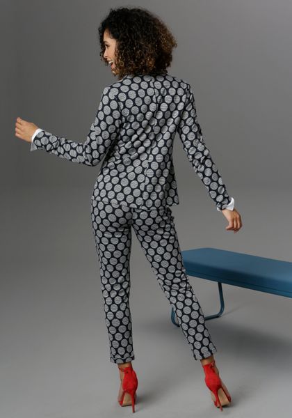 Aniston SELECTED Jerseyblazer mit gestreiften Punkten günstig online kaufen