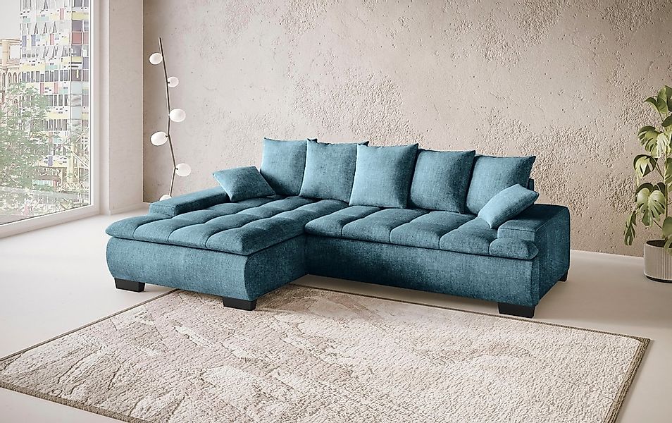 INOSIGN Ecksofa "Haiti II, L-Form", wahlweise mit Schlaffunktion/Bettkasten günstig online kaufen