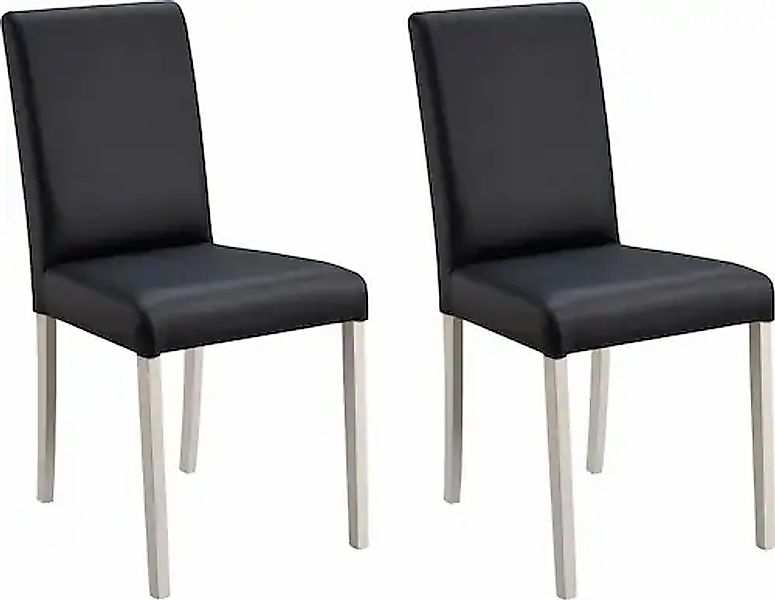 massivline&more 4-Fußstuhl »Sylt« (Set) 2 Stk. Kunstleder Gestell aus Massi günstig online kaufen