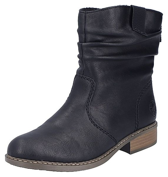 Rieker Winterboots, Winterstiefelette, Blockabsatz, Warmfutter, geraffter s günstig online kaufen