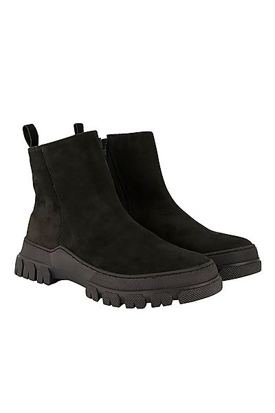 Ulla Popken Leder-Boots Chunky-Sohle Wechselfußbett Weite H Stiefel günstig online kaufen