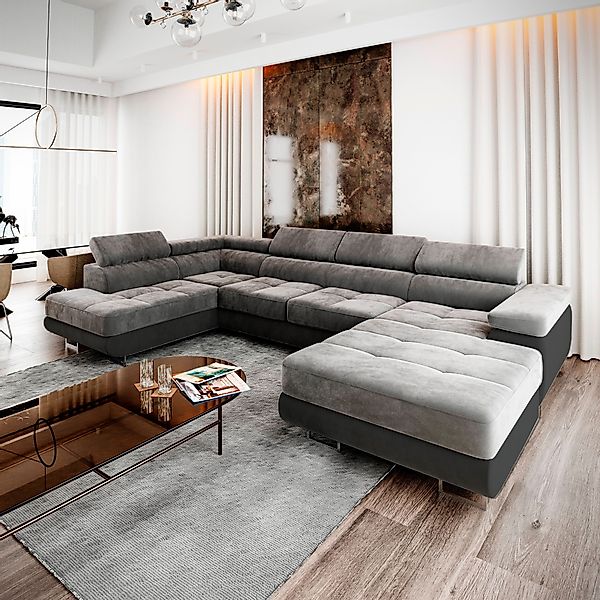 Masseno Ecksofa CASONE mit Schlaffunktion U-Form, günstig online kaufen