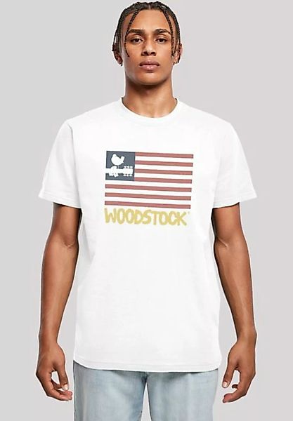 F4NT4STIC T-Shirt Woodstock USA Flag Herren,Premium Merch,Regular-Fit,Basic günstig online kaufen