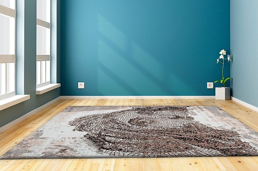 my home Teppich »Mayra«, rechteckig, 10 mm Höhe, Wohnzimmer günstig online kaufen