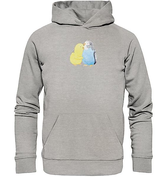 Mr. & Mrs. Panda Hoodie Wellensittich Liebe Größe L - Heather Grey - Gesche günstig online kaufen