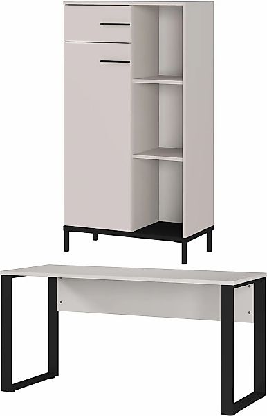 GERMANIA Büromöbel-Set "GW-Rovigo", (2 tlg.), Schreibtisch mit Knieblende, günstig online kaufen