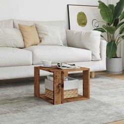 vidaXL Couchtisch Couchtisch Altholz-Optik 40x40x30 cm günstig online kaufen