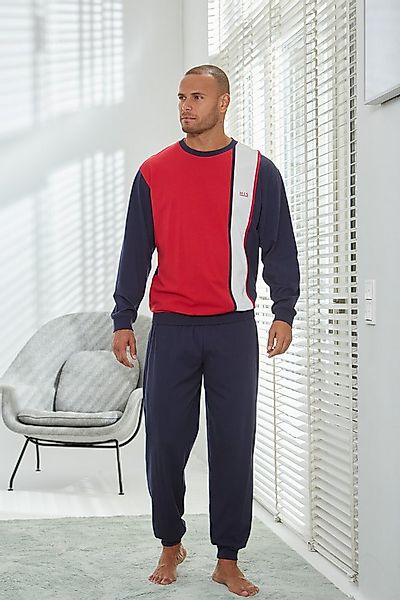 H.I.S Pyjama Schlafanzug für Herren (2 tlg., 1 Stück) Schlafanzug mit breit günstig online kaufen