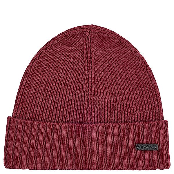BOSS Strickmütze Fati - Mütze (dunkelrot) günstig online kaufen
