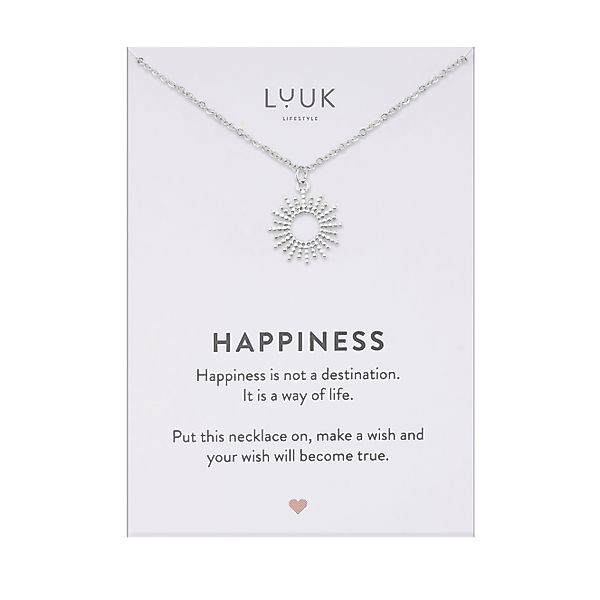 LUUK LIFESTYLE Kette mit Anhänger Sonne, günstig online kaufen