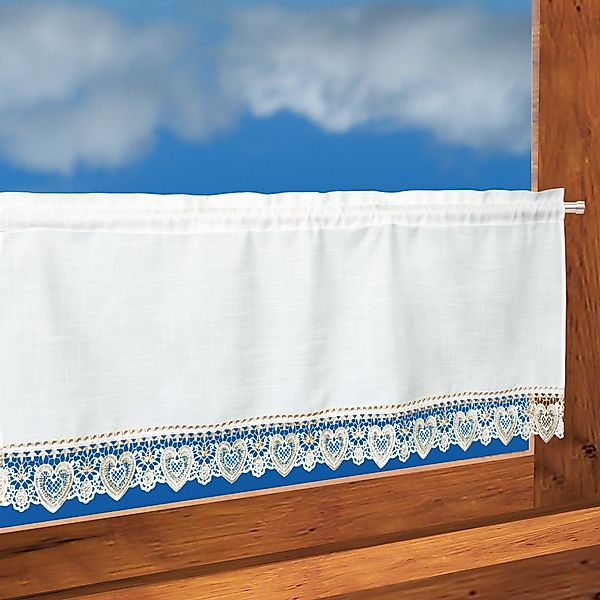 Delindo Lifestyle Scheibengardine Bistrogardine Landhaus, Stangendurchzug günstig online kaufen