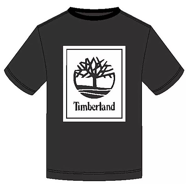 Timberland Stack Logo Regular Kurzarm T-shirt L Black / White günstig online kaufen