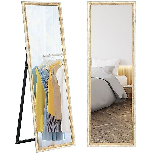 HOMCOM Standspiegel mit Zweifarben-Design (Ganzkörperspiegel, 1-St., günstig online kaufen