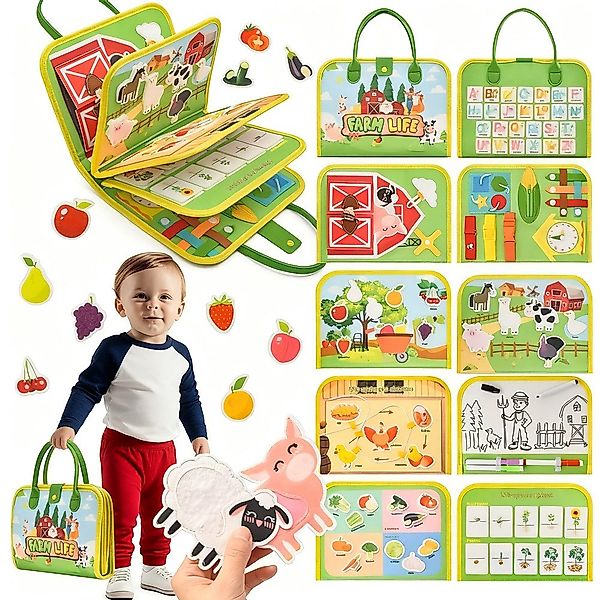 CLTYQ Lernspielzeug Montessori Busy Book für günstig online kaufen