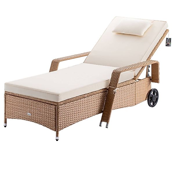 Casaria Gartenliege, Sonnenliege 165 kg Belastbar günstig online kaufen