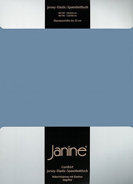 Janine Janine Spannbetttuch Elastic-Jersey 5002 denimblau (62) Größe:  200x günstig online kaufen