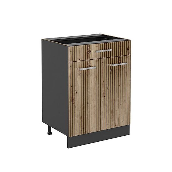 Vicco Küchenunterschrank R-Line Artisan-Eiche/Anthrazit 60 cm mit Schublade günstig online kaufen