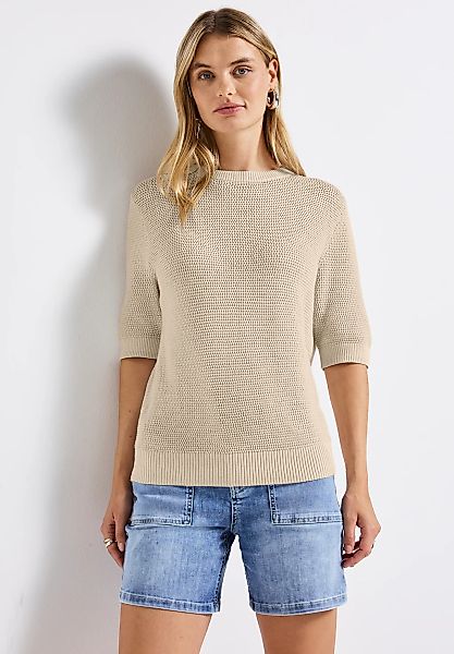 STREET ONE Kurzarmpullover, Feel Good Fit günstig online kaufen