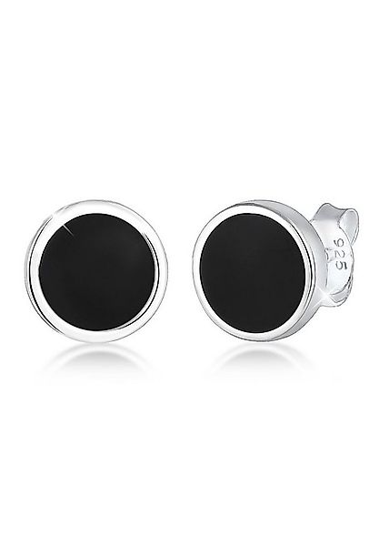 Kuzzoi Paar Ohrstecker Basic Kreis Geo Emaille Schmuck Geschenk 925 Silber günstig online kaufen