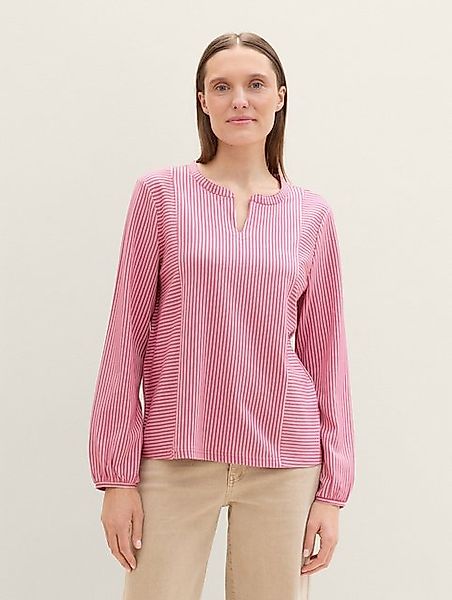 TOM TAILOR T-Shirt Gestreifte T-Shirt-Bluse günstig online kaufen