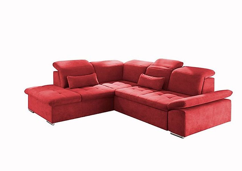 ED EXCITING DESIGN Ecksofa Wayne, mit Schlaffunktion & Bettkasten, 2x Niere günstig online kaufen