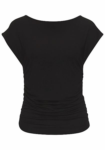 Buffalo T-Shirt, mit seitlicher Raffung, Jerseyshirt, Basic günstig online kaufen