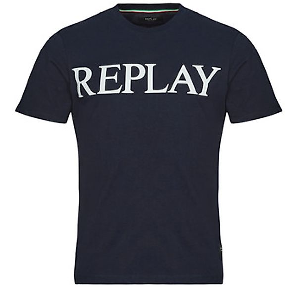 Replay Herren Rundhals T-Shirt BASIC JERSEY BIG 30/1 Regular Fit günstig online kaufen