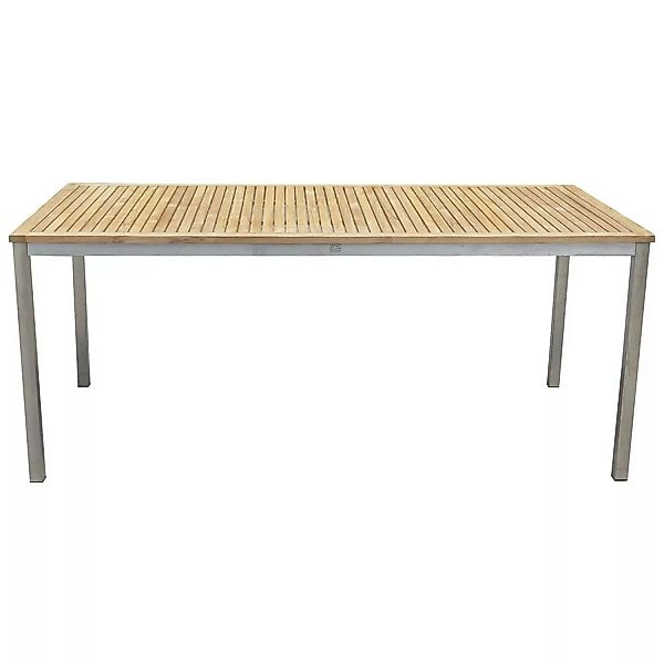 Teakholz Tisch DESSAU-120 Gartentisch B/H/T ca. 180x75x90cm günstig online kaufen