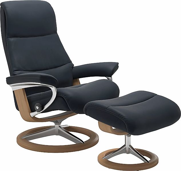 Stressless "View" Set, Relaxsessel mit Hocker, mit Signature Base, Größe M, günstig online kaufen
