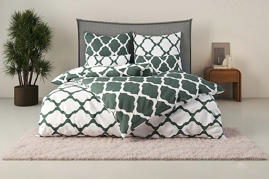 OTTO home "Alba in Gr. 135x200 oder 155x220 cm" 2 Bettwäsche mit Wendeoptik günstig online kaufen