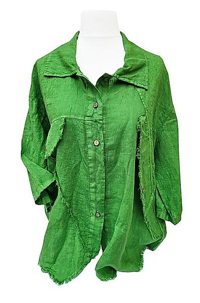 Klassische Bluse SAISON Leinenbluse Sommer Blusenjacke Hemd günstig online kaufen