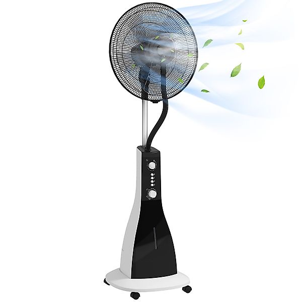 HOMCOM Standventilator 2-in-1 Nebel-Ventilator mit Befeuchter, günstig online kaufen