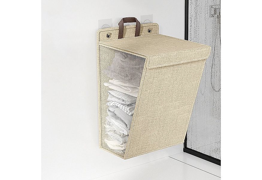 STILVORA Wäschekorb Wandmontierter Wäschesammler Wäschebox Aufbewahrungskor günstig online kaufen