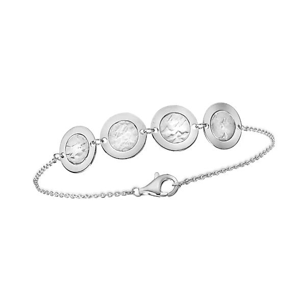 CELESTA Armband "925 Silber mit strukturierten Plättchen Elementen" günstig online kaufen