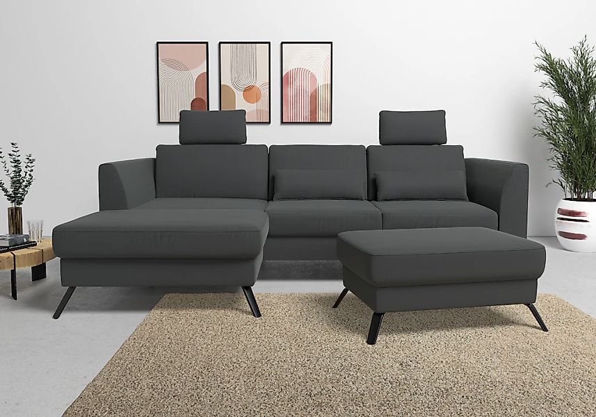 sit&more Ecksofa "Olsen L-Form", inklusive Sitztiefenverstellung, wahlweise günstig online kaufen