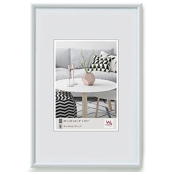 walther design Galeria Kunststoff Bilderrahmen  30x45 cm Weiss günstig online kaufen