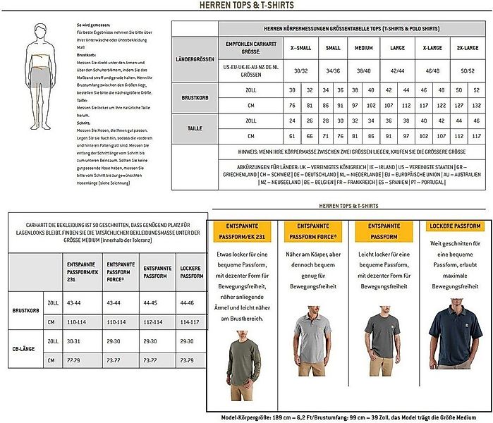 Carhartt T-Shirt WW Pocket 103296 günstig online kaufen