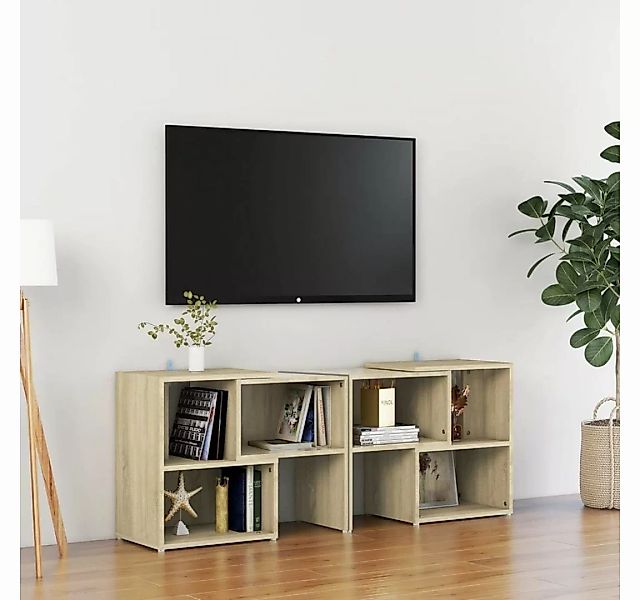 furnicato TV-Schrank Sonoma-Eiche 104x30x52cm Holzwerkstoff günstig online kaufen
