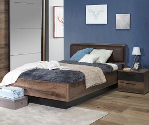 FORTE Bett Jacky, mit gepolstertem Kopfteil günstig online kaufen