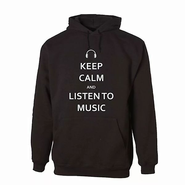 G-graphics Hoodie Keep calm and listen to Music Unisex, mit Frontprint, mit günstig online kaufen