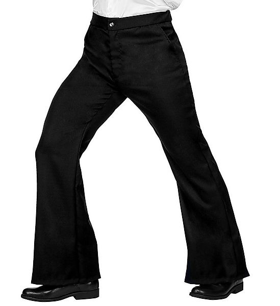 Widmann S.r.l. Kostüm 70er Jahre Kostüm Schlaghose für Herren, Schwarz günstig online kaufen