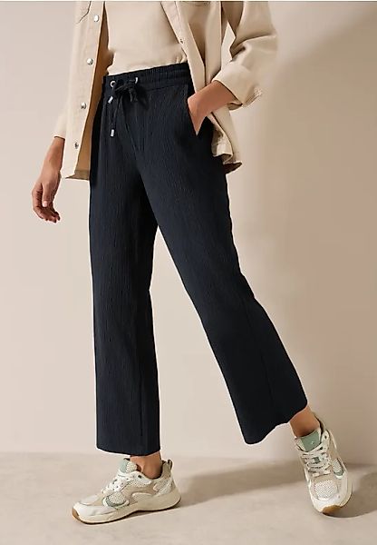 Wide Leg Strukturhose günstig online kaufen