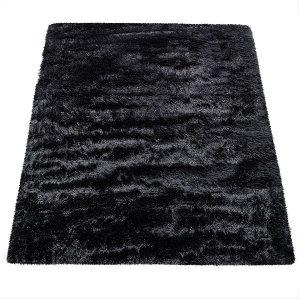 Paco Home Hochflor-Teppich "Silky 591" rechteckig 37 mm Höhe Uni-Farben, be günstig online kaufen