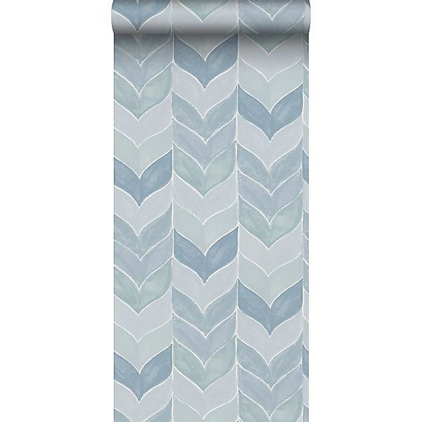 Sanders & Sanders Tapete Grafisches Motiv Blau 53 Cm X 1005 M - 640738 günstig online kaufen