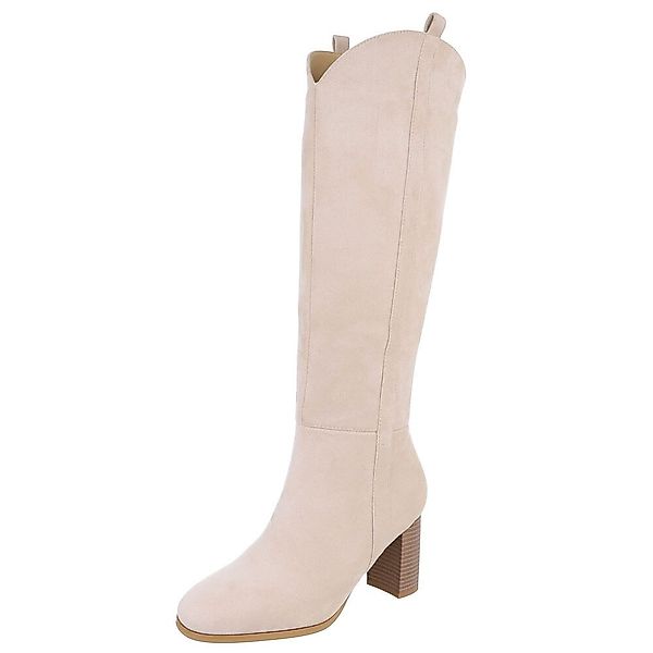 Ital-Design Damen Elegant High-Heel-Stiefel (88489527) Blockabsatz günstig online kaufen