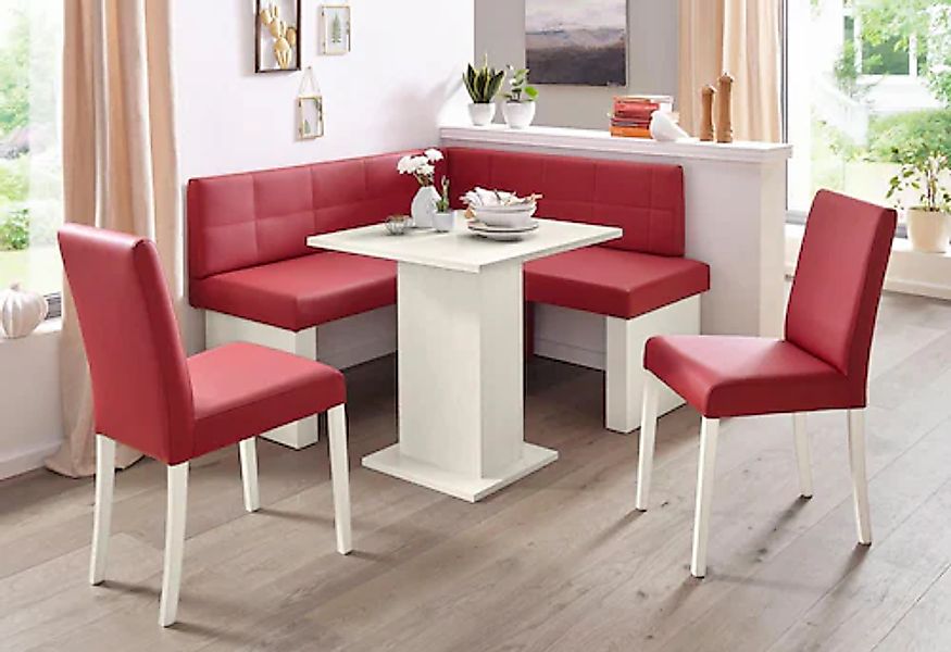 massivline&more Eckbankgruppe »Anna 2« Set, 4 Stk. tlg. mit 2 Stühlen mit m günstig online kaufen