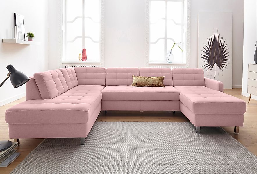 sit&more Wohnlandschaft "Picasso U-Form" wahlweise mit Bettfunktion und Bet günstig online kaufen